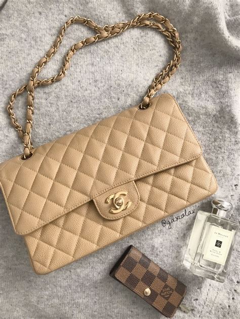 chanel beige small classic flap|Chanel classic flap jumbo leather.